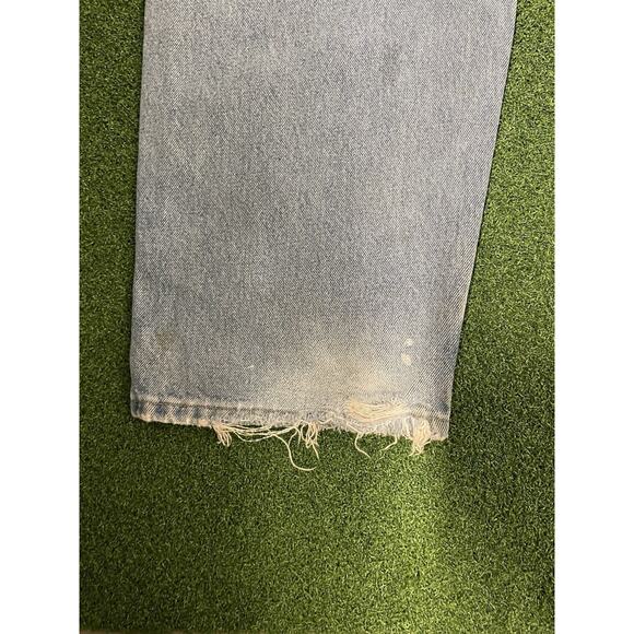 Vintage Wrangler 44x30 Relaxed Fit Blue Jeans Classic Denim Work Pants - Picture 9 of 12